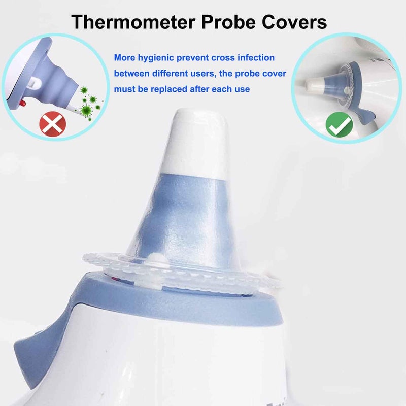 MOZEEDA 200 Pack Ear Thermometer Probe Covers/Refill Caps/Lens Filters for All Braun Models Thermomete,Ear Thermometer Lens Filters for All Braun Digital Thermometers Sleeve - Image 5